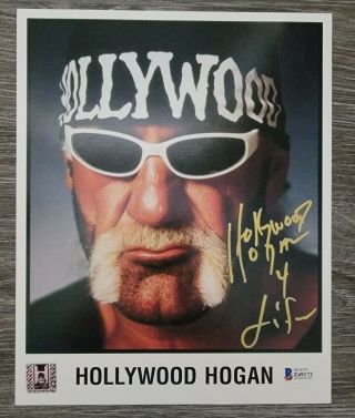 Hulk Hogan Autographed Signed Nwo Wwe Wwf Wcw Photo Beckett Authentic S/h