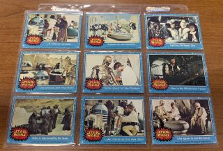 Vintage - 1977 Star Wars Blue Boarder Series 1 Trading Cards
