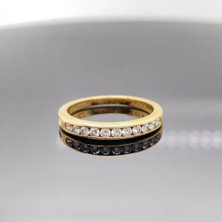 Tiffany & Co.  18k Yellow Gold Diamond 1/3ctw Wedding Band Vintage