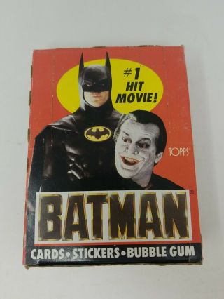 1989 Topps Batman The Movie Trading Cards 36 Ct Wax Packs Nos