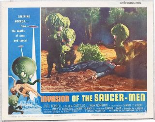 Invasion Of The Saucer - Men Vintage Movie Poster Lobby Card 