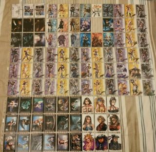 Final Fantasy Art Museum Trading Cards Fifth Edition Ff10 - 2 X - 2 Set Of 98 Cards