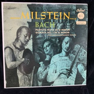 Nathan Milstein Violin - Bach Partita 2 & Sonata 1 - Capitol P8298 - Rare Lp