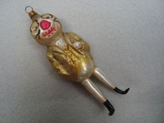 RARE ANTIQUE PUMPKIN MAN WITH ANNEALED LEGS CHRISTMAS ORNAMENT - GERMANY 6