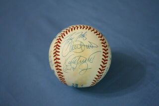 1995 American League All Star Team Autographed Baseball 22 Signatures Ex