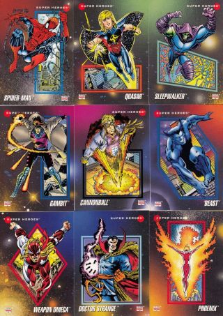 Marvel Universe 3 1992 Impel Complete Base Card Set Of 200