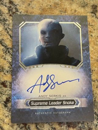 2016 Star Wars Masterwork Auto Snoke Sp Autograph Andy Serkis