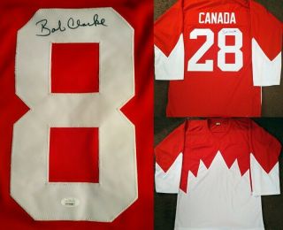 Flyers Bobby Clarke Autographed 1972 Summit Series Team Canada Jersey Jsa