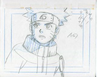 Naruto Anime Cel Genga Sketch And Layout Set 30 Studio Pierrot