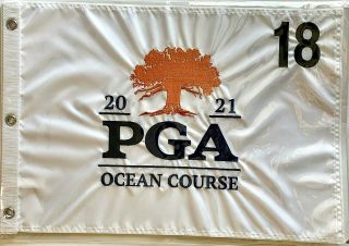 2021 Pga Championship Embroidered Kiawah Island Golf Flag Phil Mickelson Wins