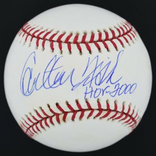 Carlton Fisk " Hof 2000 " Signed Autographed Oml Baseball Red Sox Jsa Jj85572