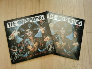 The Offspring Let The Bad Times Roll Sky Blue Vinyl Record Signed Autographed