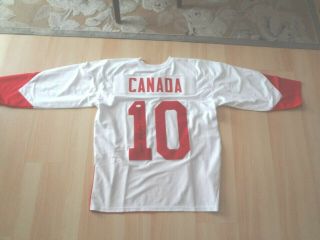 Dennis Hull Signed 1972 Summit Series Team Canada Jersey Size Xl - W/
