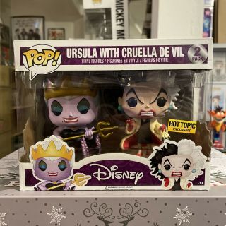 Funko Pop Disney Ursula & Cruella De Vil 2 Pack - Hot Topic Exclusive