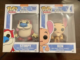 Ren And Stimpy Funko Pops 164 & 165