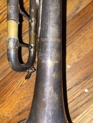 Vintage Bach Stradivarius Model 37 Trumpet w 7C Mouthpiece Serial Number 393689 3