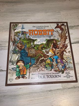 The Hobbit Vin Vinyl Soundtrack Rankin/bass 2 Lp Box Set & Booklet 1977
