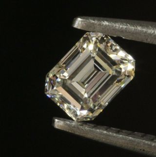 GIA loose certified.  57ct VVS1 I emerald cut diamond estate vintage antique 4