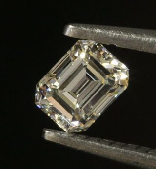 GIA loose certified.  57ct VVS1 I emerald cut diamond estate vintage antique 5