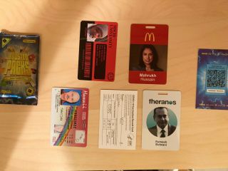 Mschf Boosted Pack - Rare Vaccine Card Mcdonalds Id Drivers License Theranos