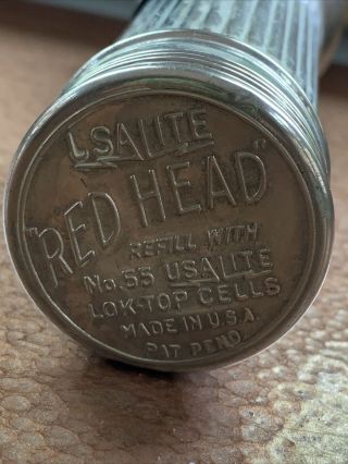 USAlite Vintage Red Head Flashlight 6