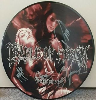 Cradle Of Filth - Vempire Signed Pic - Lp.  Cacophonous Records.  Never Played