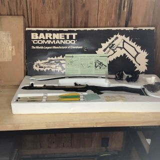 Vintage Barnett Commando Crossbow 175 Lbs -,  With 12 Bolts