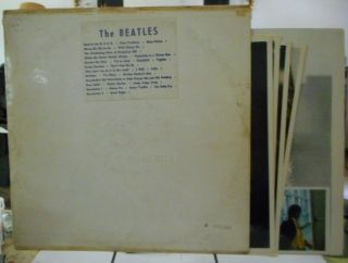 The Beatles White Album.  1968.  Photos,  Poster.  Has Extra Vg,  Cover