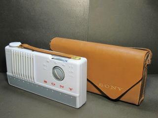 Rare 1950s Vintage Sony Tr - 66 Historical Transistor Radio Loud And Clear