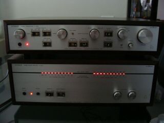 VINTAGE LUXMAN C - 120A STEREO PREAMPLIFIER AND M - 120A POWER AMPLIFIER 2