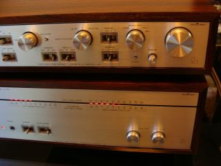 VINTAGE LUXMAN C - 120A STEREO PREAMPLIFIER AND M - 120A POWER AMPLIFIER 5