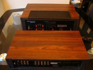 VINTAGE LUXMAN C - 120A STEREO PREAMPLIFIER AND M - 120A POWER AMPLIFIER 6
