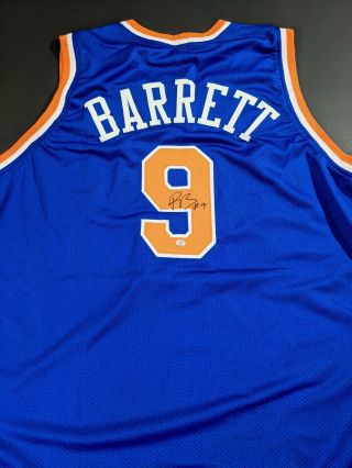 Rj Barrett York Knicks Autographed Signed Jersey Xl