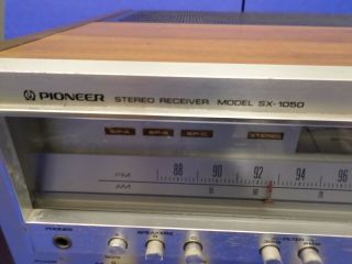 Vintage PIONEER SX - 1050 Stereo Receiver - Powers On PARTS & REPAIR Please Read 6