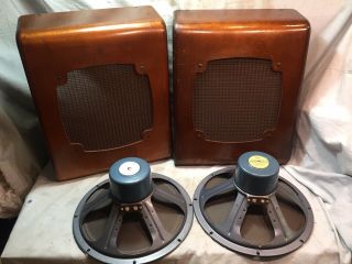 Vintage Pair Rca Alnico Sl 12 Speakers For Western Electric System