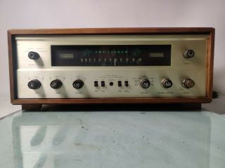 Vintage Fisher 500c Tube Receiver W/wood Cabinet For Parts/display/refurbishing.