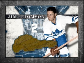 Jim Thomson Custom Cut Signed Autographed Card Toronto Maple Leafs