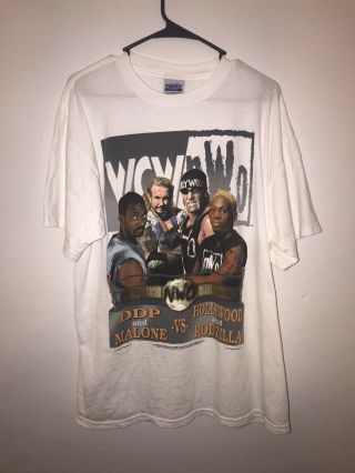 Wcw Bash At The Beach 1998 Nwo Dennis Rodman Vintage Wrestling T - Shirt Large