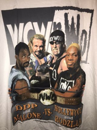 WCW Bash At The Beach 1998 NWO Dennis Rodman Vintage Wrestling T - Shirt Large 2