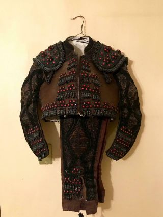 Vintage Matador Bullfight Suit Of Lights Halloween Bullfighting Costume