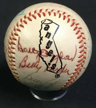 1973 California Angels Team Signed Baseball 21 Autographs Nolan Ryan