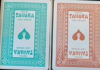 Vintage Sahara Hotel Casino Playing Card Box Set 3