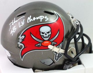 Devin White Autographed Tampa Bay Bucs Speed Mini Helmet W/ Sb Champs - Beckett W