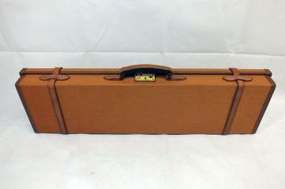 Vtg Westley Richards Gun Case Leather Trim Cleaning Rod Oil Bottle Snap Caps 28g 3