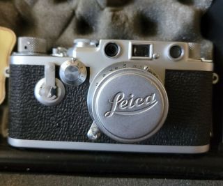 Vintage Drp Leica Model Iii C Ernst Leitz Wetzlar 35mm Film Camera F3.  5 Lens