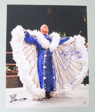 122922 Ric Flair Signed 16x20 Photo Auto Autograph Leaf Wwe Wrestling Hof