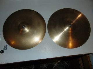 Vintage 15 " Paiste Formula 602 Hi - Hats Cymbals Pair