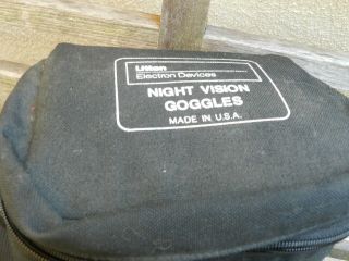 Vintage Litton M - 809 Night Vison Goggles,  With Case,  NR 2
