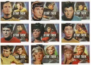 Star Trek Tos 50th Anniversary: Complete Bridge Crew Acetate Set (9)
