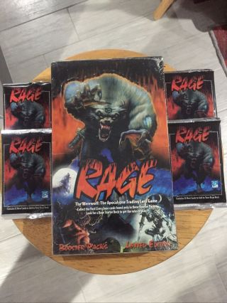 Rage The Werewolf The Apocalypse Trading Card Game Box 24 Booster Packs.